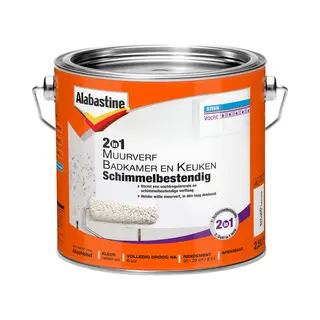 Alabastine 2in1 Muurverf badkamer en keuken