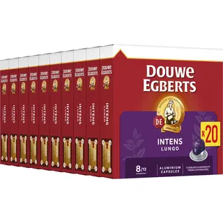 Douwe Egberts Lungo Intens Koffiecups - Intensiteit 8/12 - 10 X 20 Capsules