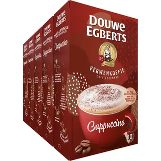 Douwe Egberts Verwenkoffie Cappuccino Oploskoffie - 5 X 10 Zakjes