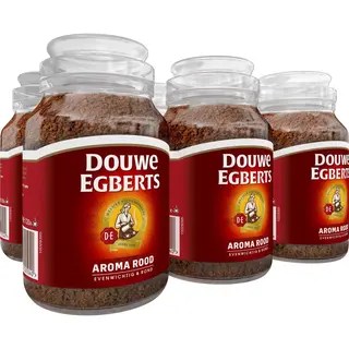 Douwe Egberts Oploskoffie Aroma Rood (1.2 Kilogram, Instant Koffie), 6 X 200 Gram