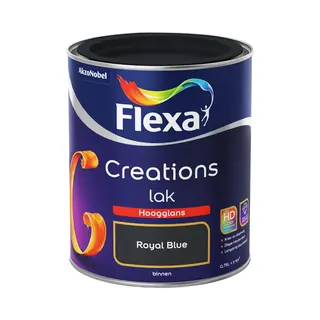 Flexa - Creations - Lak Hoogglans - Royal Blue - 750 Ml