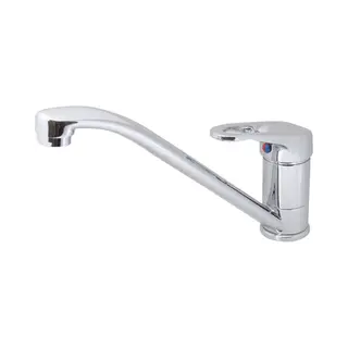 Plieger Solid Keukenkraan - 1-gats - Draaibare Uitloop - Chroom