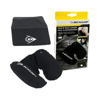 Dunlop, Reisaccessoires, Hoofd & Nek Kussen, Zwart, (Reiskussens)