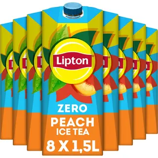 Lipton Ice Tea Peach - Zero Sugar - Vol Van Smaak, Zonder Suiker - 8 X 1.5L