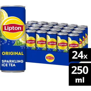 Lipton Original Ice Tea Sparkling - 24 X 250 Ml - Voordeelverpakking