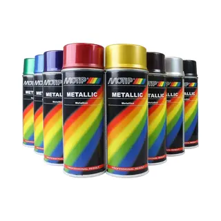 Motip Metallic Spray - Schwarz - 400ml