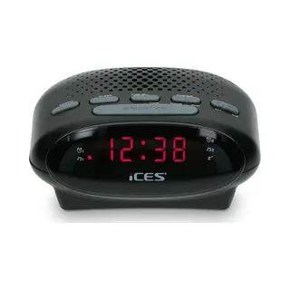 Ices Icr-210 Klok Zwart