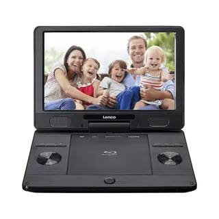 Lenco Brp-1150BK draagbare dvd-/Blu-rayspeler Draagbare Blu-ray-speler converteerbaar 29,2 cm (11.5") 1024 x 600 Pixels Zwart