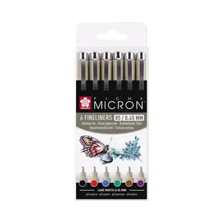Sakura Pigma Micron Set - Größe 0, 45 Mm