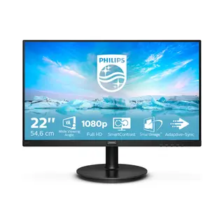 Philips V Line 221V8A/00 Led display 54,6 cm (21.5") 1920 x 1080 Pixel Full Hd Schwarz
