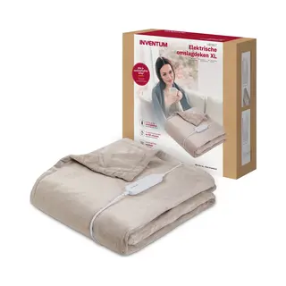 Inventum HB185T elektrische deken/kussen Elektrisch deken 120 W Taupe Fleece