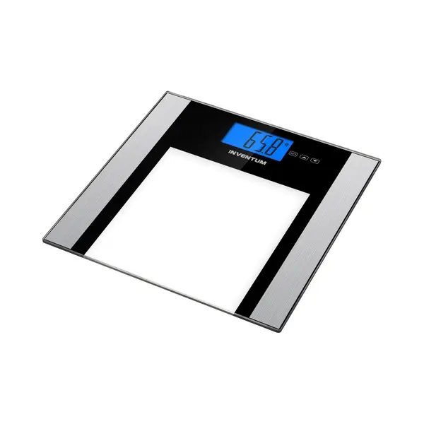 Inventum PW708ZW weegschaal Vierkant Zwart, Zilver Elektronische weegschaal thumbnail