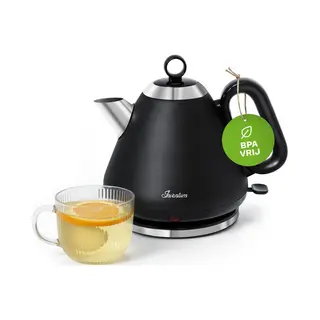 Inventum HW617B waterkoker 1,7 l 2200 W Zwart, Roestvrijstaal
