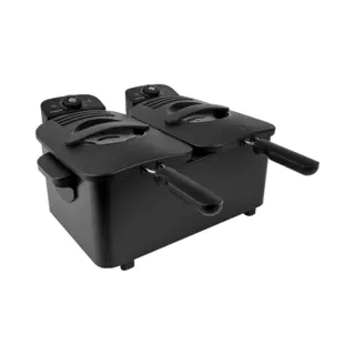 Inventum GF461B friteuse Dubbel 5 l Vrijstaand 3600 W Frituurpan Zwart