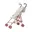 Metalen poppenbuggy oud
