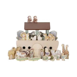 Little Dutch - Ark Van Noach - 31-delige Speelset Hout