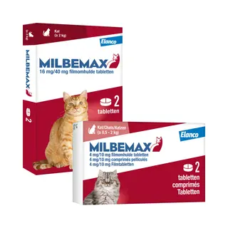 Novartis Milbemax Ontworming - Katten - 4 Filmomhulde Tabletten