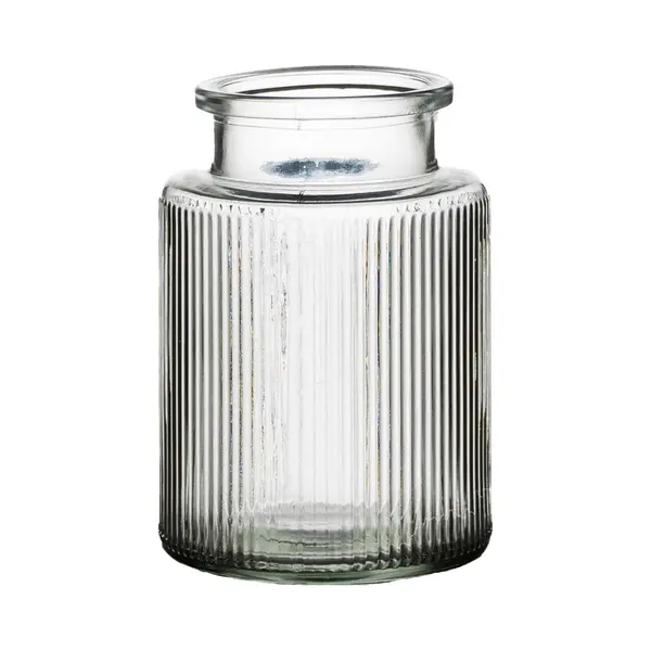 Hakbijl Glass Bloemenvaas Denise - Transparant - Glas - D11 X H16- Decoratie - Vazen thumbnail