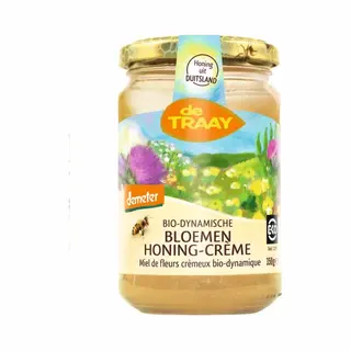 Traay Bloemenhoning Creme Bio-dynamisch Demeter Bio 350 Gram
