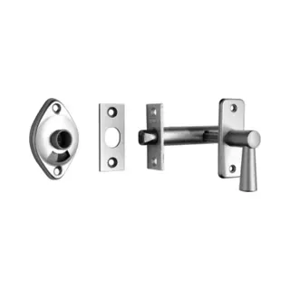 Insteekgrendel - Kunststof - Aluminium - Nemef - Nemef 2705/4 Wc-afsluitbaar Met Kleurenschijf, Doornmaat 50 Mm