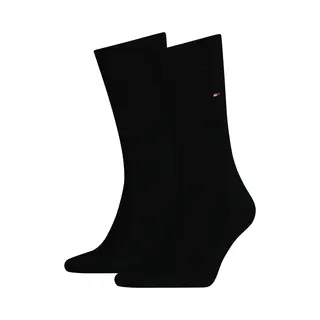 Tommy Hilfiger Klassische Socke Herren Kniestrümpfe Schwarz 2 Paar(e)