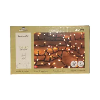 Anna's Collection Kerstverlichting Led Ivy - 700 Leds - 1600 Cm- Warm Wit - Dimmer - Kerstboomverlichting