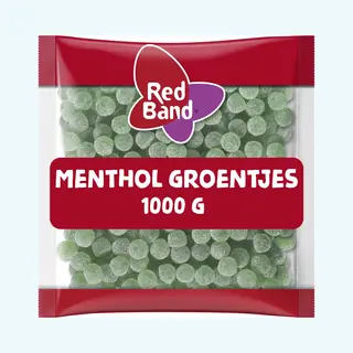 Red Band Menthol Groentjes Snoep - Keelverfrissing - 1000g
