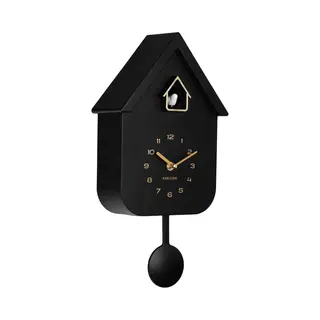 Karlsson Wanduhr Solo Color Cuckoo - Schwarz - 6x21, 5x41cm