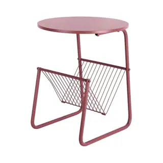 Leitmotiv Bijzettafel Riqueza Revista - Bordeaux - 40x40x49cm - Modern
