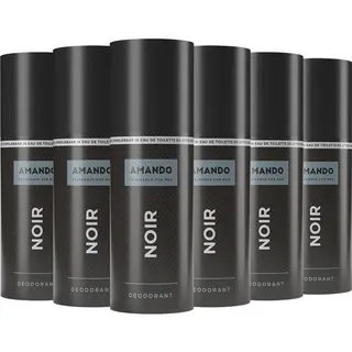 Amando Deodorant Spray Noir - 6 X 150 Ml - Voordeelverpakking