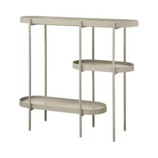 Woood Noan Sidetable - Hout/Metaal - Beige - 80x90x28 Cm