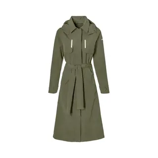 Basil Trenchcoat Mosse Dames Olive Green S