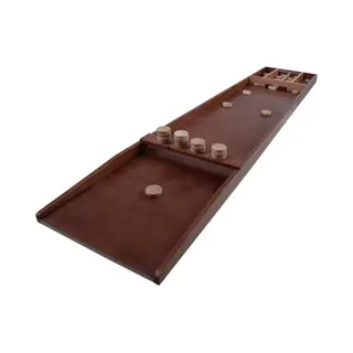 Wedstrijd Sjoelbak 200 Cm – Beukenhout – Inclusief 30 Sjoelstenen – Houten Multiplex Shuffleboard Voor Thuis & Wedstrijden – Longfield Games