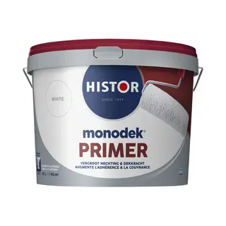 Histor Monodek Primer – Muurprimer Binnen Mat – Vergroot Hechting & Dekkracht – Optimale Dekking – Geurarm En Oplosmiddelvrij – Voor Binnen