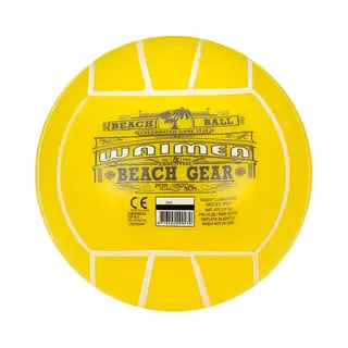 Waimea Strandbal Pvc - 21 Cm - Fluorgeel - Maat 21