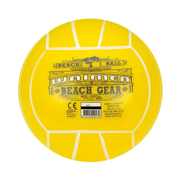 Waimea Strandbal Pvc - 21 Cm - Fluorgeel - Maat 21 thumbnail