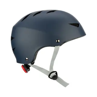 Nijdam Blue Streak - Skatehelm - Verstelbaar - Blauw/Grijs - Maat M