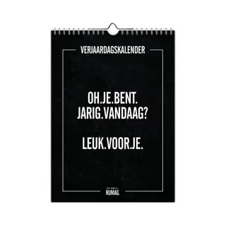 Rumag Verjaardagskalender - 18x25 Cm