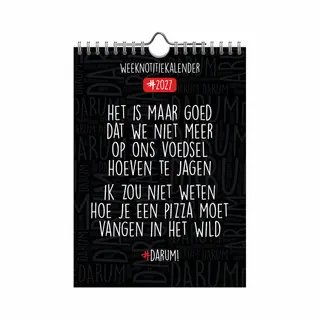 Comello Darum WEEKnotitiekalender 2027