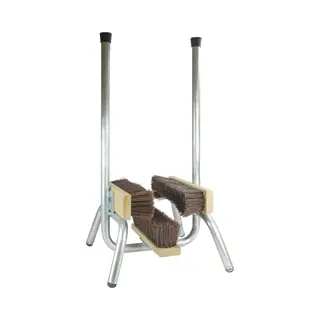 Boot Cleaner Borstelmat - Schoenenveger - Voetenveger Met Handsteun - Schoenen En Laarzen Borstel - Voetenveger Met Borstels - 35 X 36 X 82 Cm