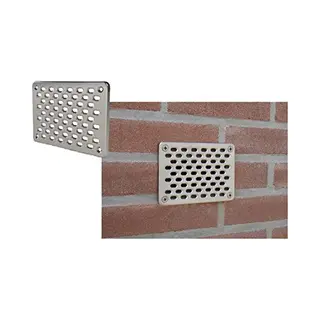 GevelFix Rvs Voorzetrooster - 10 X 14 Cm - Weren Van Muizen En Ratten - Dierenbestrijding - Ongediertebestrijding