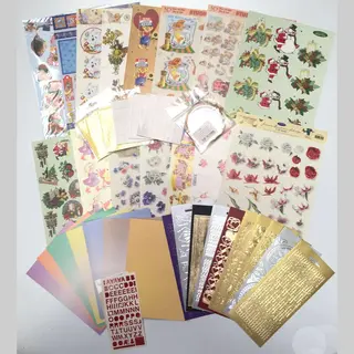 Top-Hobby Groot Hobbypakket - Stickers Voor Kaarten Maken - Wisselend Assortiment