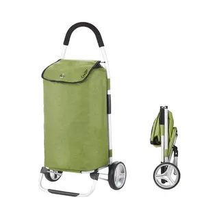 Cruiser Boodschappenwagen Opvouwbaar 45 Ltr - Foldable Boodschappentrolley - Afneembare Boodschappentas - Groen