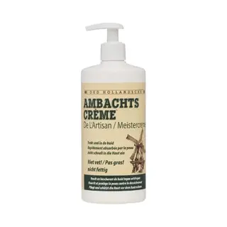 Oud Hollandse Ambachtscrème Ambachtscrème-450ml Pomp/huidverzorging Mannen En Vrouwen/ Creme Na Het Ontharen/ Huidverzorging Dames En Heren/ Creme Na Het Scheren/droge Handen En
