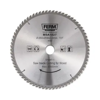 Ferm MSA1027 cirkelzaagblad 25 cm 1 stuk(s)