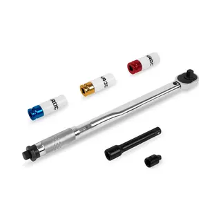 Vonroc Momentsleutel ½” – 470mm – 28-210Nm – Incl. 3-delige Doppenset, Verlengstuk En Verloopstuk/adapter