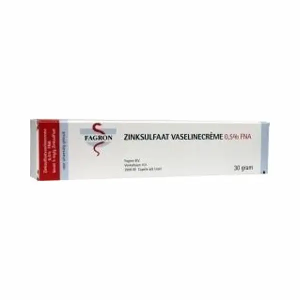 Fagron Zinksulfaat Vaselinecreme 0.5% Fna 30 Gram thumbnail