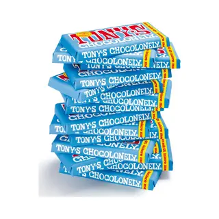Tony's Chocolonely Chocolade Reep Donkere Melk 42% 15 X 180 Gram Chocola