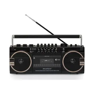Ricatech PR1980 / Radio / Fm / Cd / MP3 / Usb (Am, Fm), Radio, Zwart