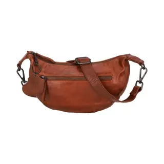Bear Design, Vrouwen, Handtas, Kleine Crossbodytas / Schoudertas Dames - Leer - Clara - Cognac, Bruin